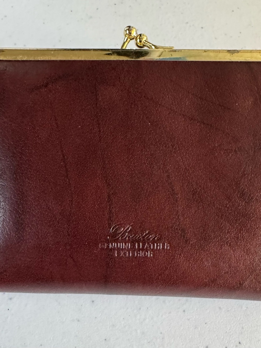 Buxton Brown Leather Snap Wallet